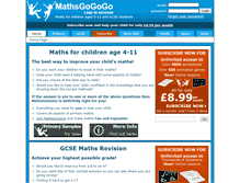 Tablet Screenshot of mathsgogogo.co.uk